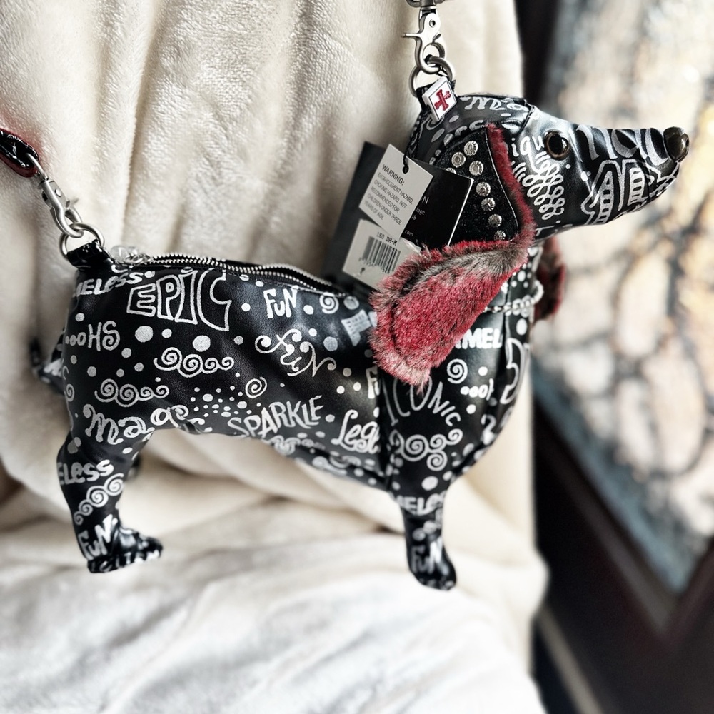 NWOT Vintage Fuzzy Nation Doxin Hound Bag